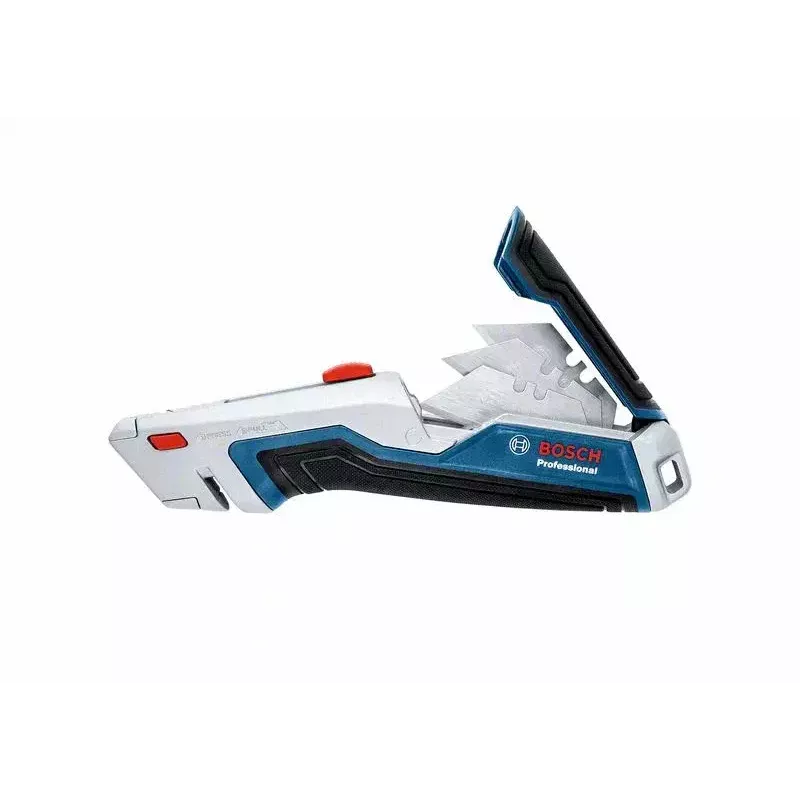 Bosch Professional 1600A027M5 set de cúter universal y cuchillas, 63 x 19 mm, 13 cuchillas incluidas, azul/gris