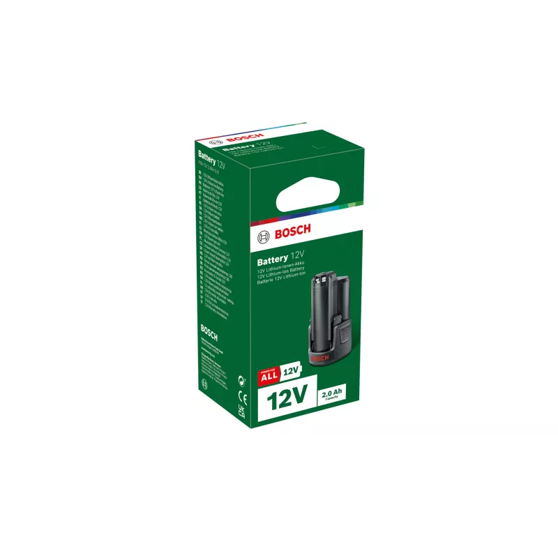 Bosch PBA 12V 2.0 Ah O-B pack de baterías, 12 V 2,0 Ah Li-Ion