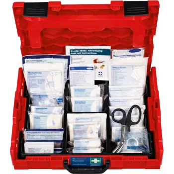 Botiquín Bosch 1600A02X2R — set conforme a DIN en L-BOXX 102, rojo