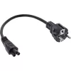 Cable de alimentación InLine tipo F alemán / conector de portátil 
