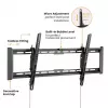 Soporte de pared para TV VALUE 17.99.1223 negro 2,29 m 75 kg