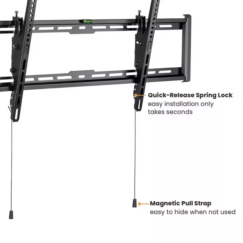 Soporte de pared para TV VALUE 17.99.1223 negro 2,29 m 75 kg