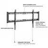 Soporte para TV VALUE 17.99.1224 negro 2,29 m capacidad de carga 75 kg