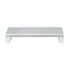 StarTech.com Soporte ergonómico para monitor, hasta 15 kg, altura fija 9 cm, soporte para monitor de sobremesa/portátil, plataforma de acero, montaje rápido, optimiza la superficie del escritorio