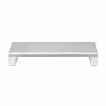 StarTech.com Soporte ergonómico para monitor, hasta 15 kg, altura fija 9 cm, soporte para monitor de sobremesa/portátil, plataforma de acero, montaje rápido, optimiza la superficie del escritorio