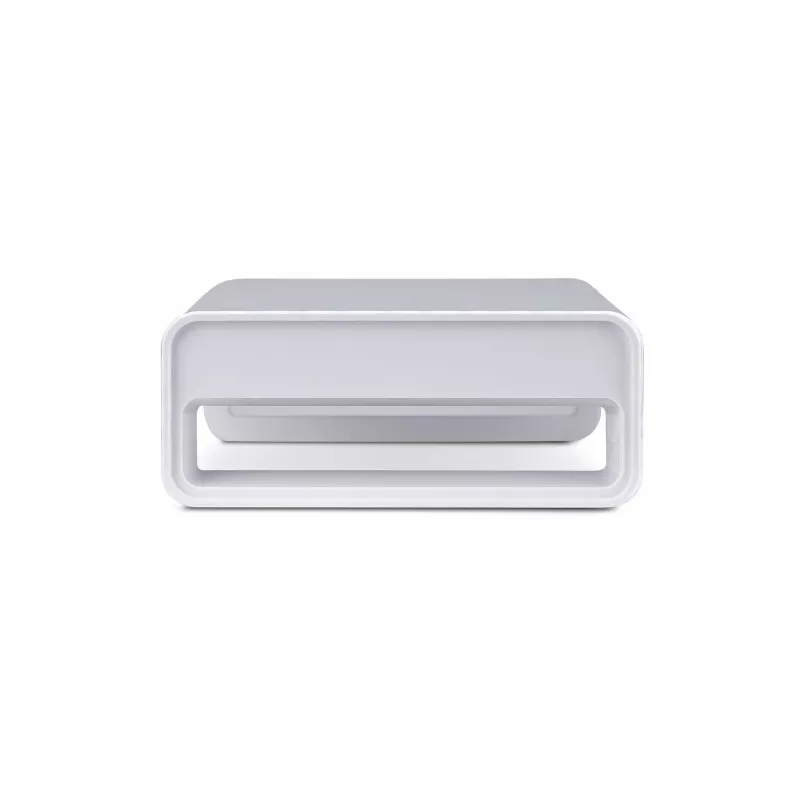 StarTech.com Soporte ergonómico para monitor, hasta 15 kg, altura fija 9 cm, soporte para monitor de sobremesa/portátil, plataforma de acero, montaje rápido, optimiza la superficie del escritorio
