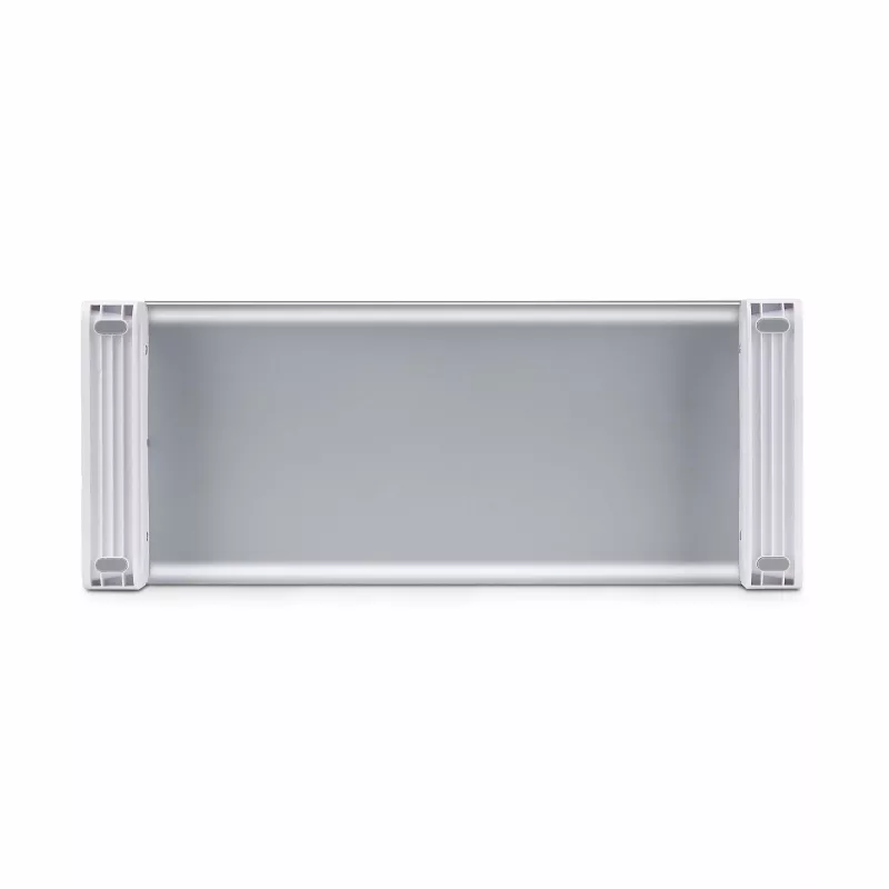 StarTech.com Soporte ergonómico para monitor, hasta 15 kg, altura fija 9 cm, soporte para monitor de sobremesa/portátil, plataforma de acero, montaje rápido, optimiza la superficie del escritorio