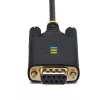 StarTech.com Cable adaptador USB a serie null modem de 10ft (3m), tornillos/tuercas DB9 reemplazables, retención de COM, USB-A a RS232, FTDI, protección ESD nivel 4, Windows/macOS/ChromeOS/Linux - Carcasa TPE resistente