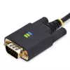 StarTech.com Cable adaptador USB a serie null modem de 10ft (3m), tornillos/tuercas DB9 reemplazables, retención de COM, USB-A a RS232, FTDI, protección ESD nivel 4, Windows/macOS/ChromeOS/Linux - Carcasa TPE resistente