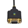 StarTech.com Cable adaptador USB a serie null modem de 30cm, retención de COM, FTDI, USB-A a DB9 RS232, tuercas/tornillos DB9 reemplazables, Windows/macOS/Linux