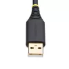 StarTech.com Cable adaptador USB a serie null modem de 30cm, retención de COM, FTDI, USB-A a DB9 RS232, tuercas/tornillos DB9 reemplazables, Windows/macOS/Linux