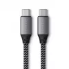 Cable USB-C a USB-C Satechi ST-TCC2MM — 2 m, negro/gris, 0,48 Gbit/s