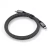 Cable USB-C a USB-C Satechi ST-TCC2MM — 2 m, negro/gris, 0,48 Gbit/s