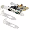 StarTech.com tarjeta serie PCI Express de 2 puertos, tarjeta serie PCIe dual port a RS232 (DB9), UART 16C1050, soportes estándar o de perfil bajo, conservación de COM, para Windows y Linux