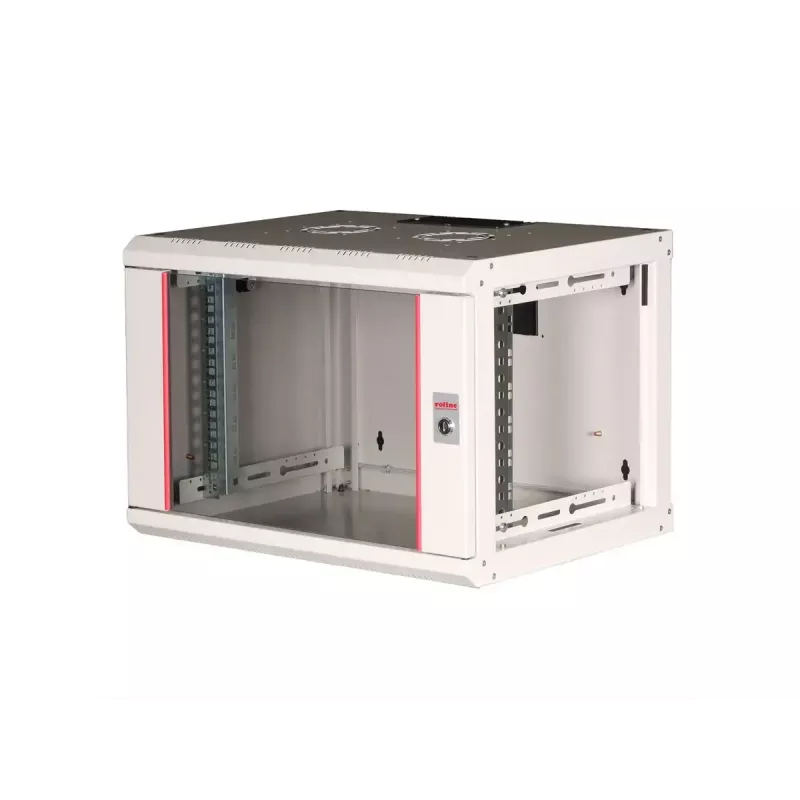 Armario de pared ROLINE Pro 7U 19 inch, 600x450 AnxP, gris, IP20, cerradura con llave