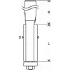 Bosch 2 608 628 346 fresa para laminados enrasadora 1 pieza