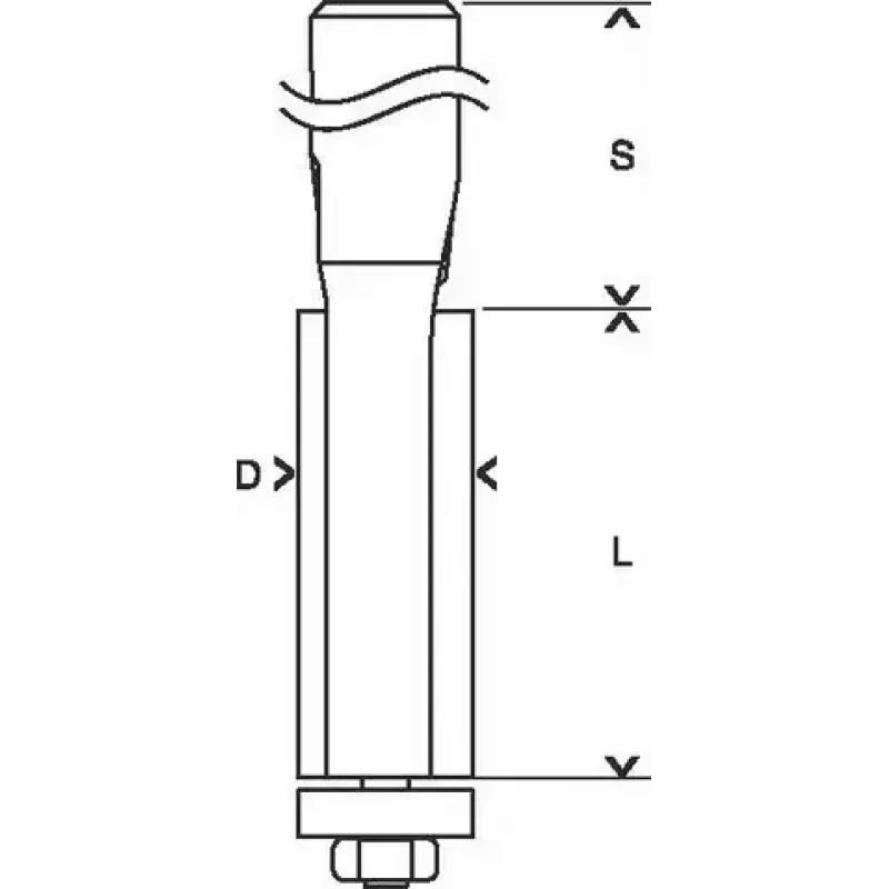 Bosch 2 608 628 346 fresa para laminados enrasadora 1 pieza