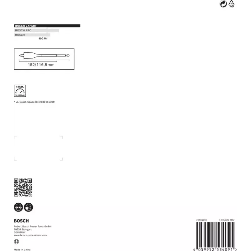 Bosch 2 608 900 334 broca plana 7 uds.