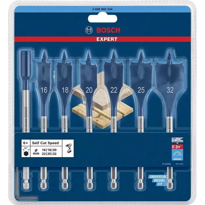 Bosch 2 608 900 334 broca plana 7 uds.