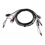 ATEN cable KVM HDMI 1,8m, 1,8 m, HDMI, negro, HDMI, USB A, 2 x 3,5mm, HDMI, USB B, 2 x 3,5mm, conector macho