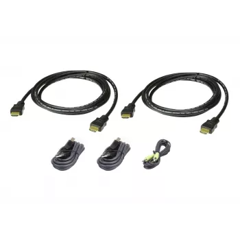 ATEN KVM seguro HDMI Dual Display; 1,8M USB HDMI Dual Display