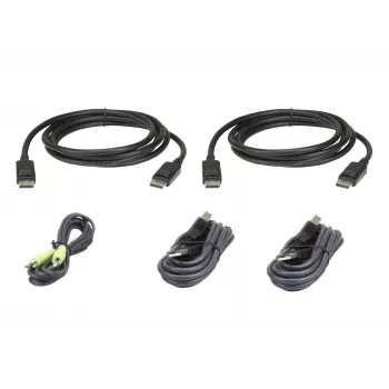 ATEN KVM seguro USB DisplayPort Dual Display; 3M USB DisplayPort Dual Display