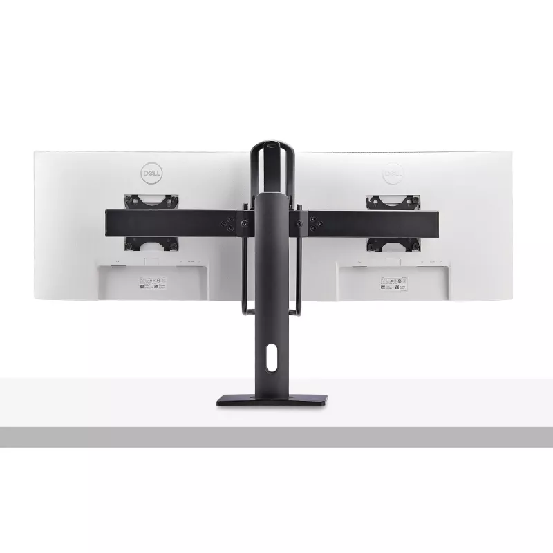 StarTech.com 2MC1S-MONITOR-STAND Crossbar soporte de escritorio para dos monitores 17–27 pulgadas, VESA, plástico/aluminio/acero, negro