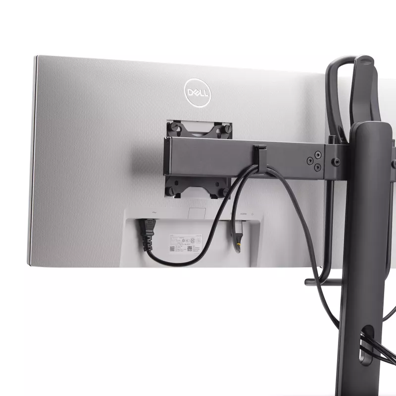 StarTech.com 2MC1S-MONITOR-STAND Crossbar soporte de escritorio para dos monitores 17–27 pulgadas, VESA, plástico/aluminio/acero, negro