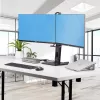 StarTech.com 2MC1S-MONITOR-STAND Crossbar soporte de escritorio para dos monitores 17–27 pulgadas, VESA, plástico/aluminio/acero, negro