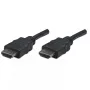 Cable HDMI Manhattan, 1080p@60Hz (High Speed), 7,5 m, conector macho a conector macho, negro, totalmente apantallado, contactos dorados, garantía de por vida