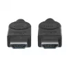 Cable HDMI Manhattan, 1080p@60Hz (High Speed), 10 m, conector macho a conector macho, negro, totalmente apantallado, contactos dorados, garantía de por vida