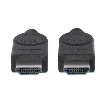 Cable HDMI Manhattan, 1080p@60Hz (High Speed), 10 m, conector macho a conector macho, negro, totalmente apantallado, contactos dorados, garantía de por vida