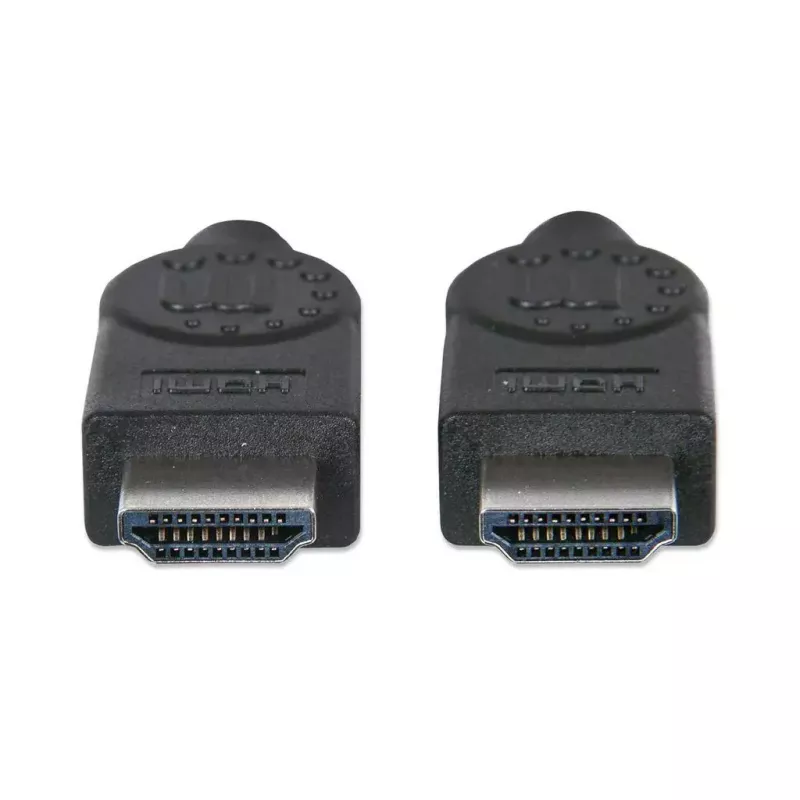 Cable HDMI Manhattan, 1080p@60Hz (High Speed), 10 m, conector macho a conector macho, negro, totalmente apantallado, contactos dorados, garantía de por vida