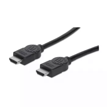 Cable HDMI Manhattan, 1080p@60Hz (High Speed), 10 m, conector macho a conector macho, negro, totalmente apantallado, contactos dorados, garantía de por vida