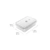 Recipiente universal de almacenamiento de vidrio ZWILLING FRESH & SAVE Rectangular 2,85 L, apto para microondas, tapa desmontable