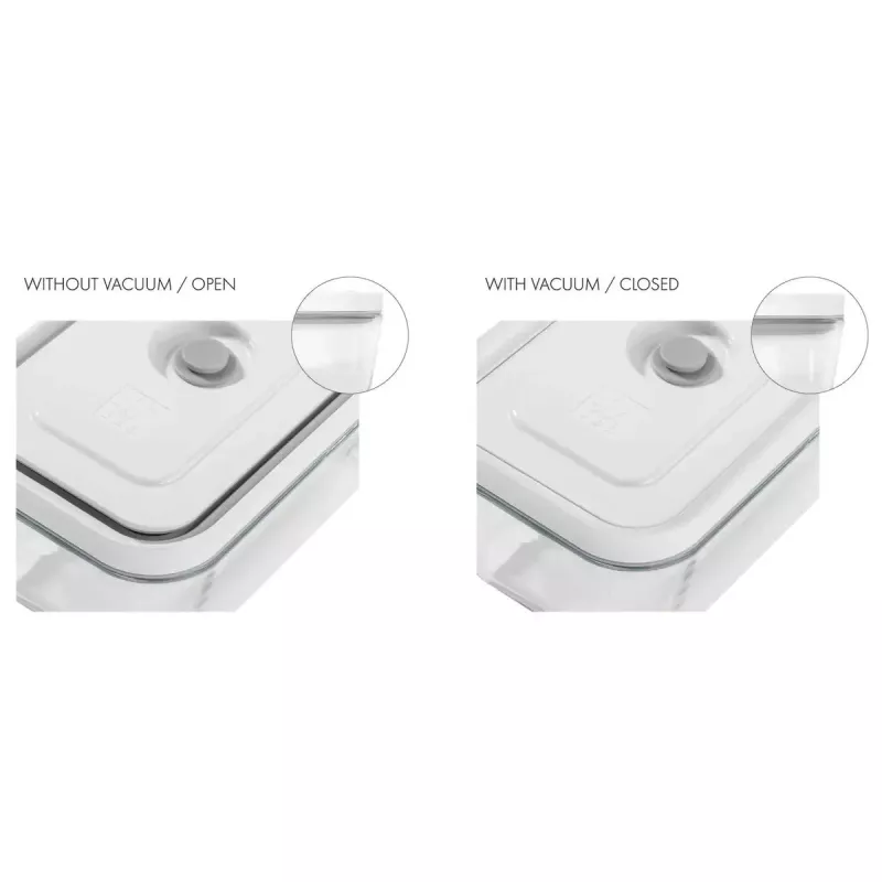 Recipiente universal de almacenamiento de vidrio ZWILLING FRESH & SAVE Rectangular 2,85 L, apto para microondas, tapa desmontable