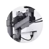 StarTech.com Soporte de escritorio para triple monitor para hasta tres pantallas de 27 pulgadas, VESA 75x75/100x100, ajuste de brazos sin herramientas, montaje con pinza C/pasacables, brazos asistidos por resorte