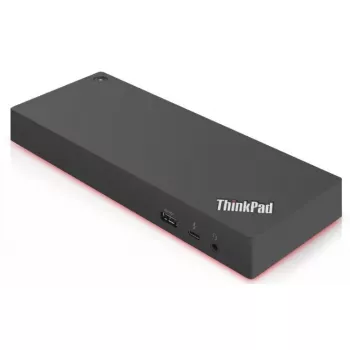Lenovo 40AN0135EU base de acoplamiento/replicador de puertos para portátil con cable Thunderbolt 3 negro, rojo