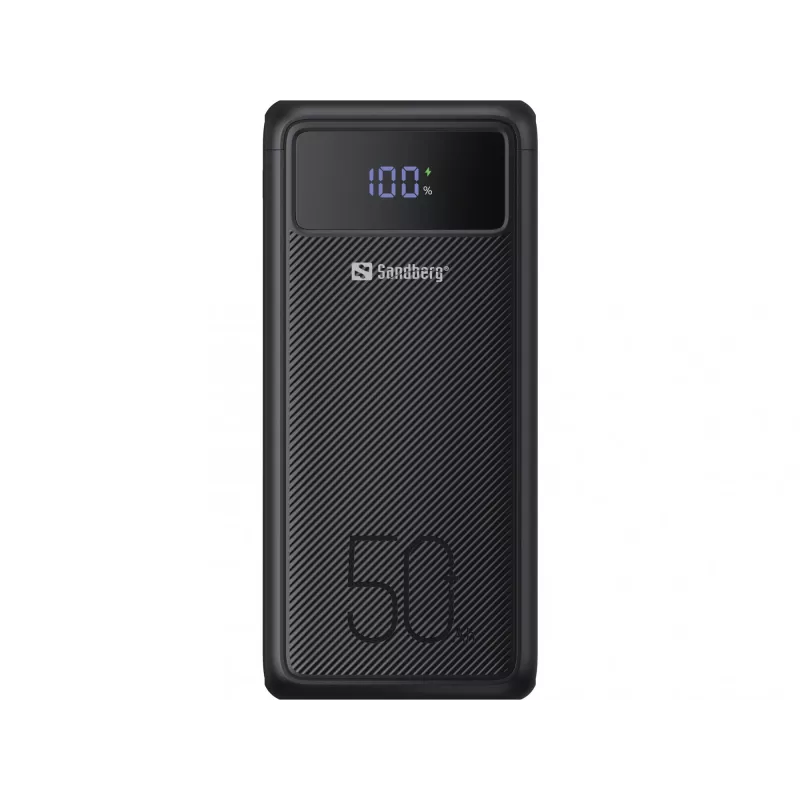 Batería externa portátil Sandberg USB-C PD 130W 50000mAh