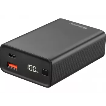 Batería externa portátil Sandberg Travel Powerbank 20000 PD65W, 20000 mAh