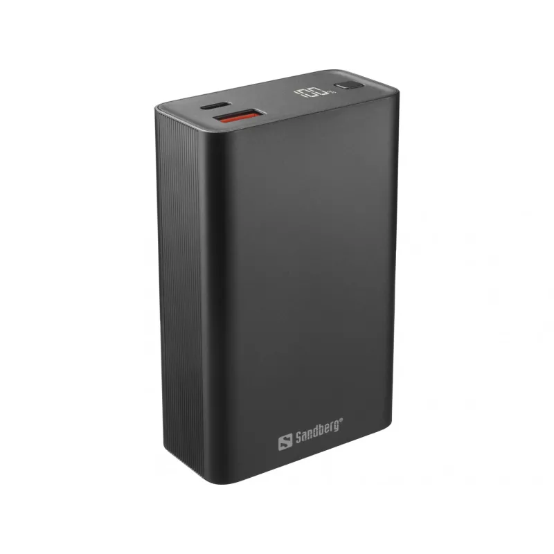Batería externa portátil Sandberg Travel Powerbank 20000 PD65W, 20000 mAh