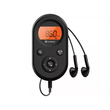 Sandberg Pocket Radio FM+AM recargable, portátil, AM, FM, 76 - 108 MHz, 522-1710KHz (9KHz) / 520-170KHz (10KHz), ámbar, 3,5 mm