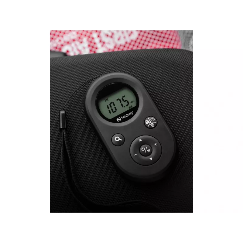 Sandberg 421-02 radio de bolsillo FM+AM Recharge, FM 76–108 MHz, AM 522–1710 kHz, batería de 500 mAh, pantalla, con auriculares