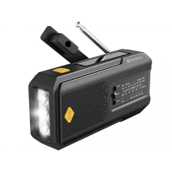 Sandberg Survivor Radio All-in-1 2000, portátil, AM, FM, 87–180 MHz, 520–1710 kHz, 3 W, analógica