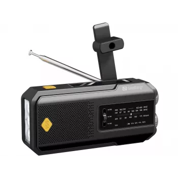 Sandberg Survivor Radio All-in-1 2000, portátil, AM, FM, 87–180 MHz, 520–1710 kHz, 3 W, analógica