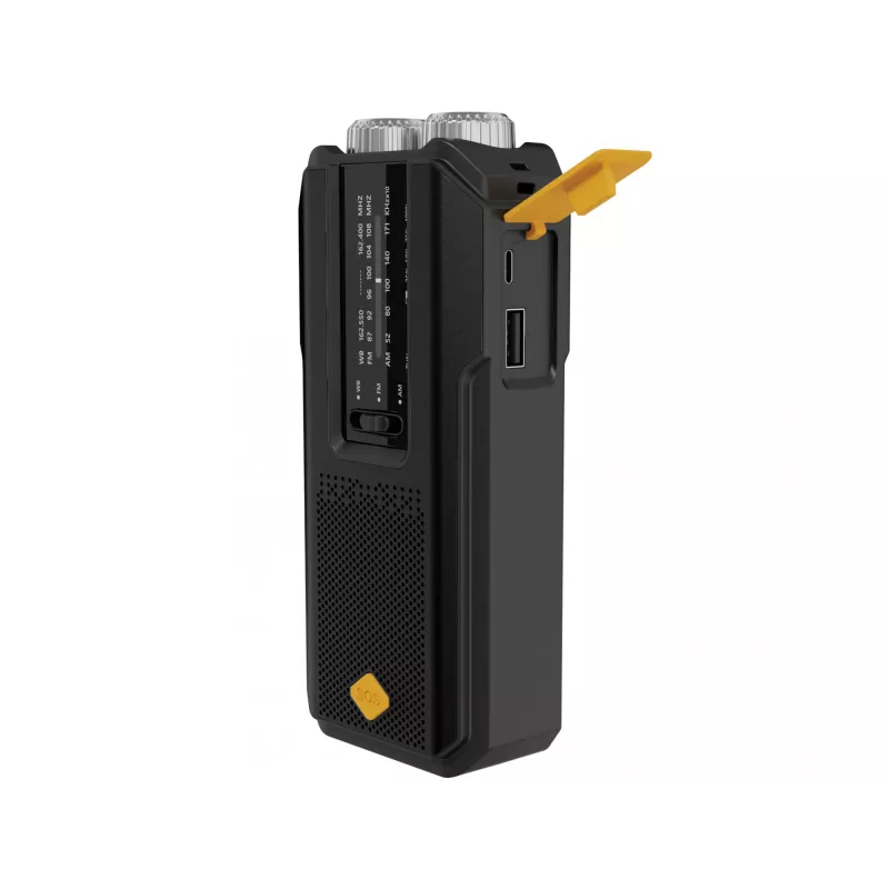 Sandberg Survivor Radio All-in-1 2000, portátil, AM, FM, 87–180 MHz, 520–1710 kHz, 3 W, analógica