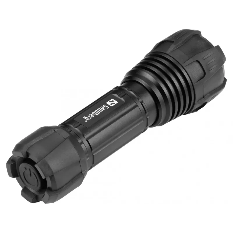 Sandberg Survivor Torch para pila AAA, linterna de mano, negra, aluminio, LED, 3 W, 150 lm