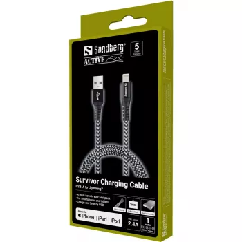 Sandberg Survivor Lightning cable 1M