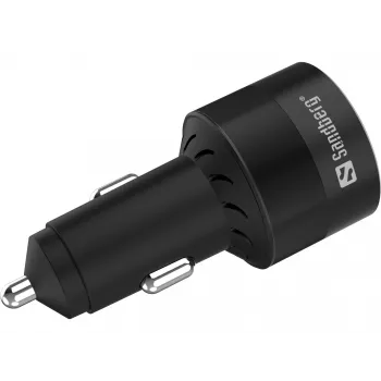 Cargador de coche Sandberg 3en1 130W USB-C PD cargador rápido universal