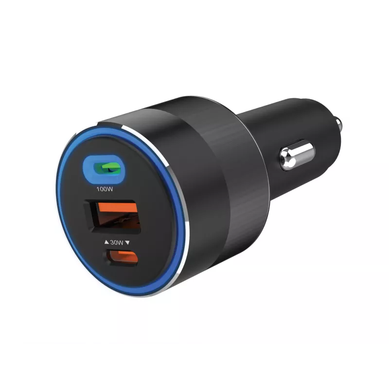 Cargador de coche Sandberg 3en1 130W USB-C PD cargador rápido universal